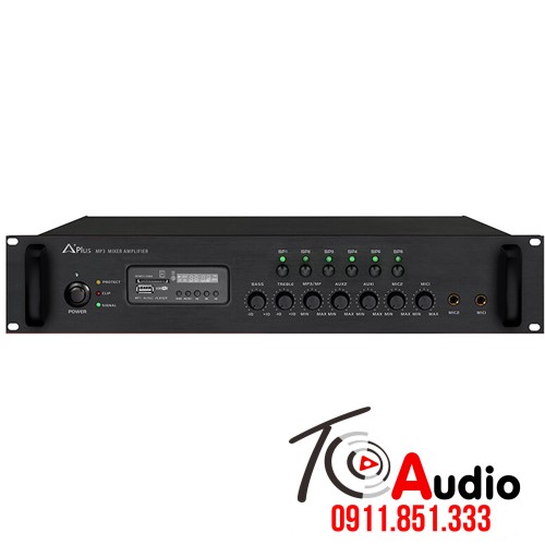 Amply liền mixer Aplus AS-6Z650 công suất 650w, chia 6 vùng loa