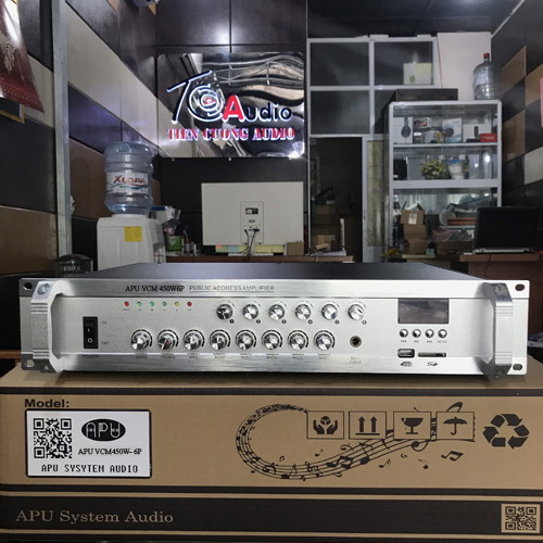 Amply APU VCM 450W6P | Chia 6 vùng âm thanh riêng biệt