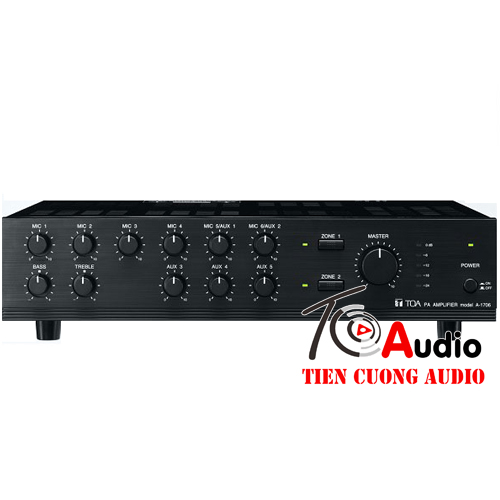 Amply Toa A-1706ER chia 2 vùng, công suất 60w