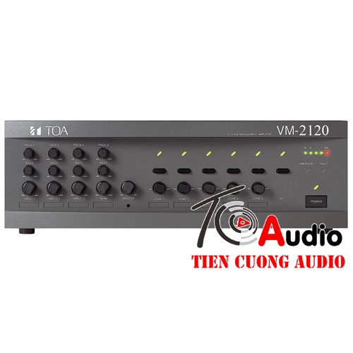 Amply Toa VM 2120ER chọn 5 vùng, công suất 120w