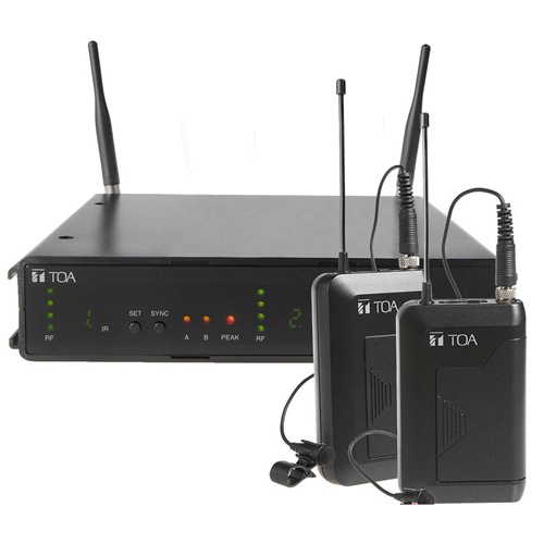 Bộ micro không dây 2 Kênh TOA WS-432-AS độ hút âm thanh cao, cài áo giá rẻ