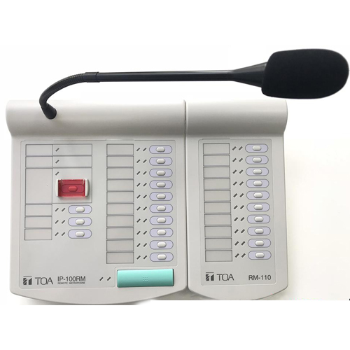 Micro chọn vùng từ xa TOA IP-100RM chọn 10 vùng âm thanh riêng biệt