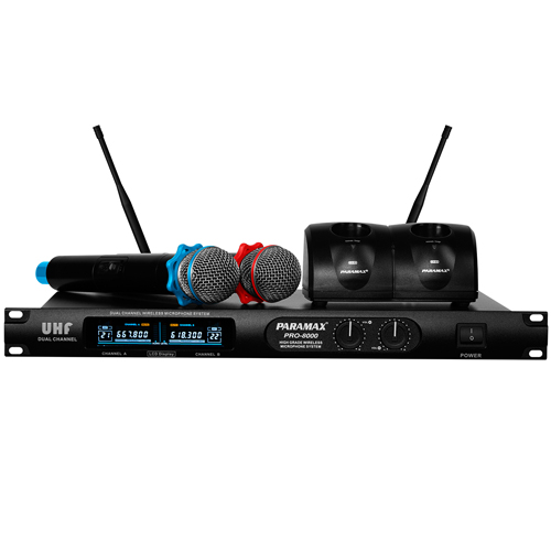 Micro Không Dây Paramax PRO-8000 có tích hợp hộp sạc pin