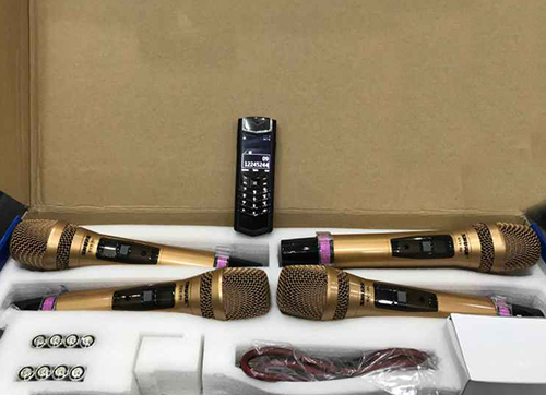 Micro không dây Shure KVX99, 4 tay micro, thu sóng cực khỏe, tiếng hay