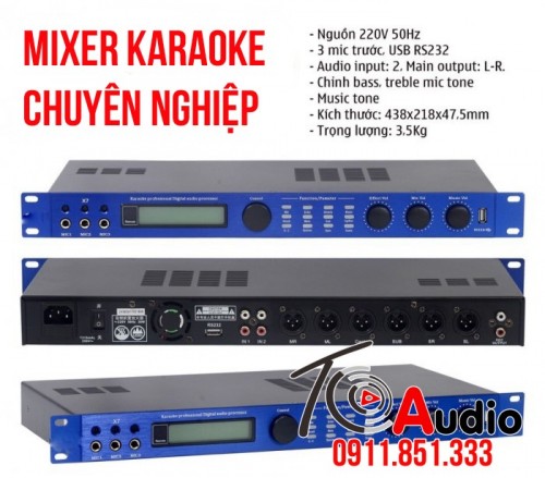 Mixer karaoke giúp hát hay, micro hát nhẹ không gây hú rít